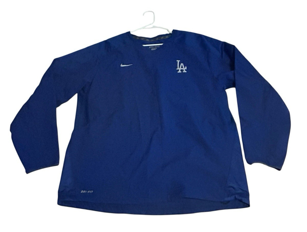 Los Angeles Dodgers Nike Dri-Fit Windbreaker Jersey Jacket XL Coach